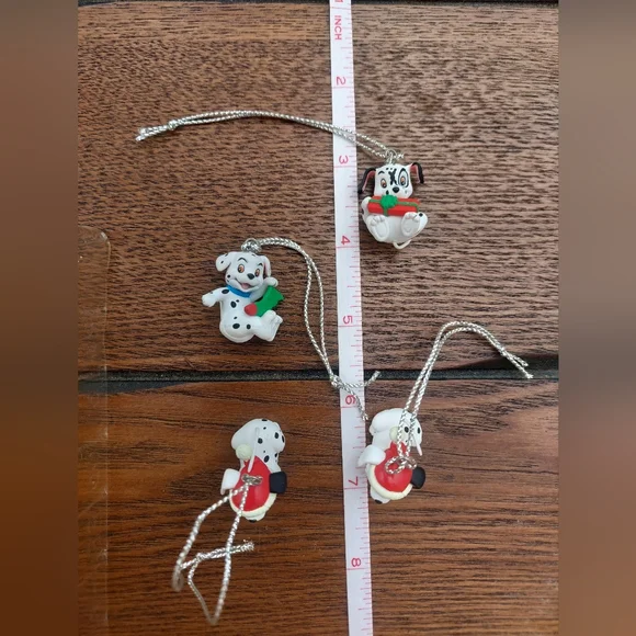 Vintage Disney 101 Dalmations Miniature Ornaments, Set Of 4 - Picture 3 of 3